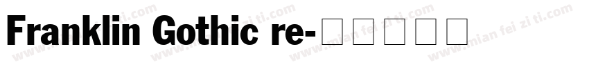Franklin Gothic re字体转换